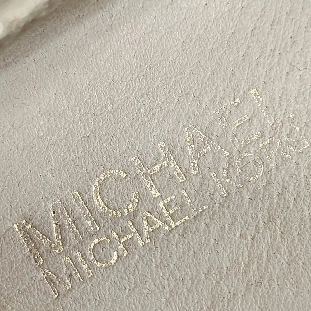 Michael Kors Size 9 Gold Shimmer Loafer Slippers Shoes